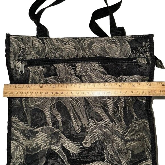 2 Pcs Set Protocol Equine Horse Tapestry Travel Luggage Shoulder And Tote Bag - Picture 2 of 11